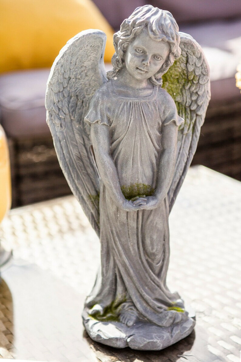 35cm Large Resin Angel Statue Garden Ornament Girl Figurine Etsy