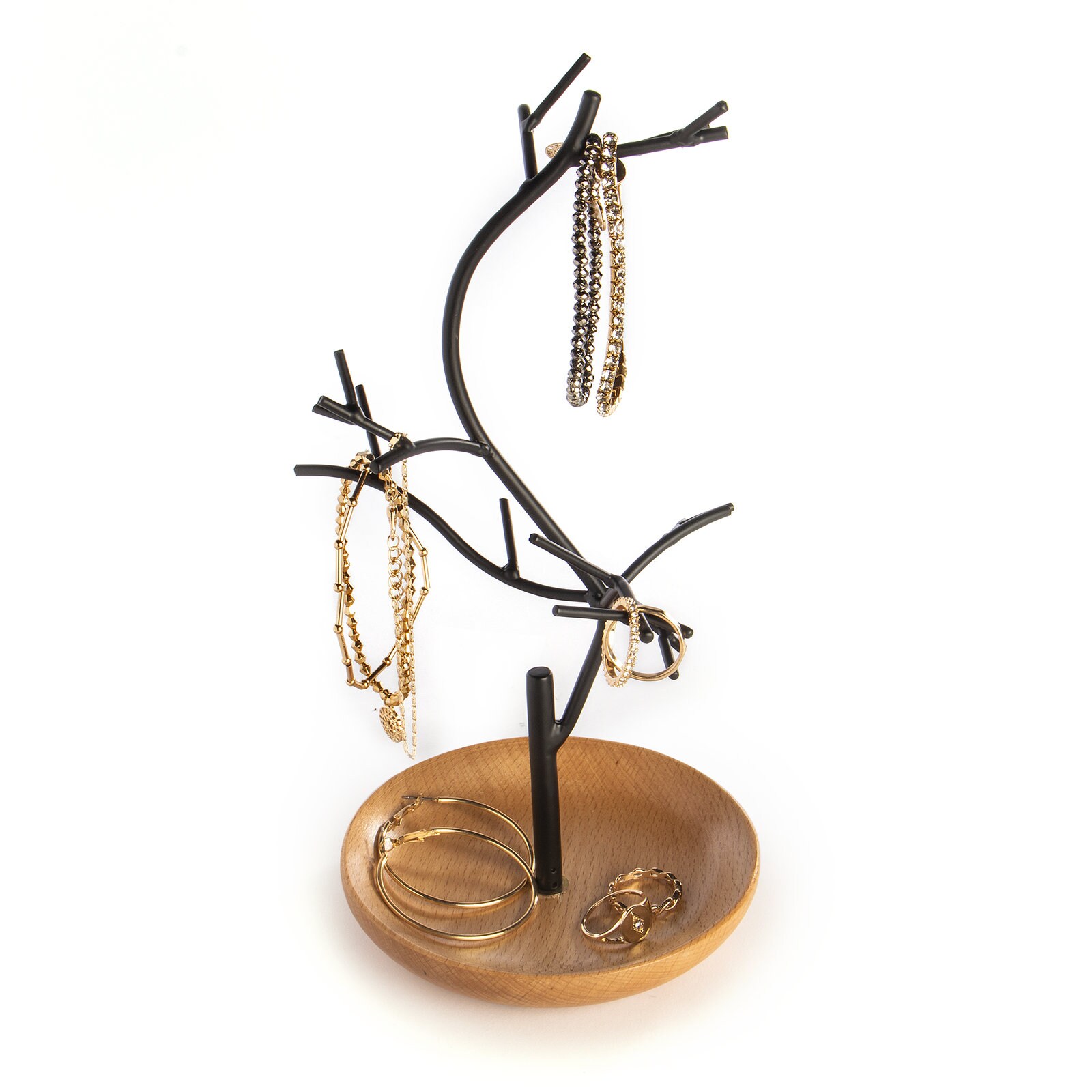 Jewellery Tree Wooden Organiser Stand For Bracelets Rings and Etsy