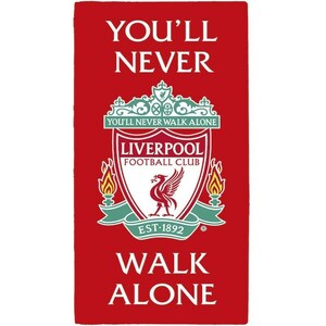 Liverpool Fc Towel You Ll Never Walk Alone And Crest 100 Etsy