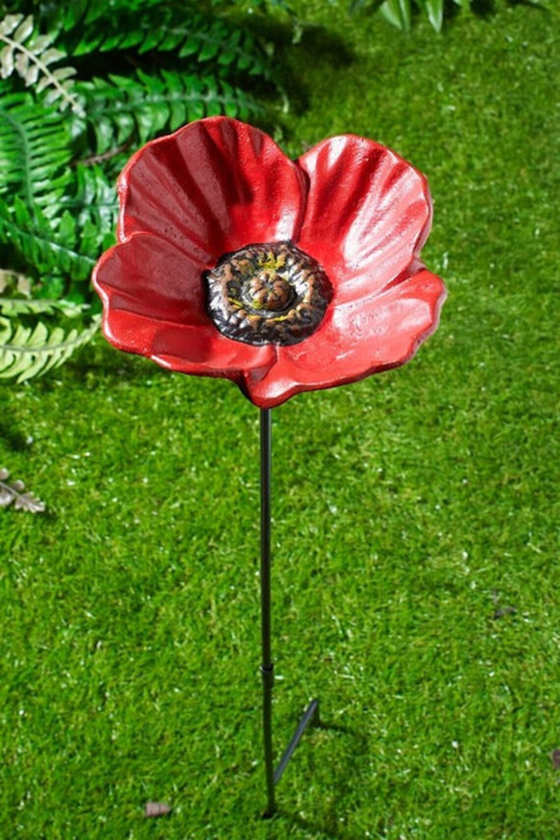 Poppy Cast Iron Bird Feeder Dish ID 10310 Etsy