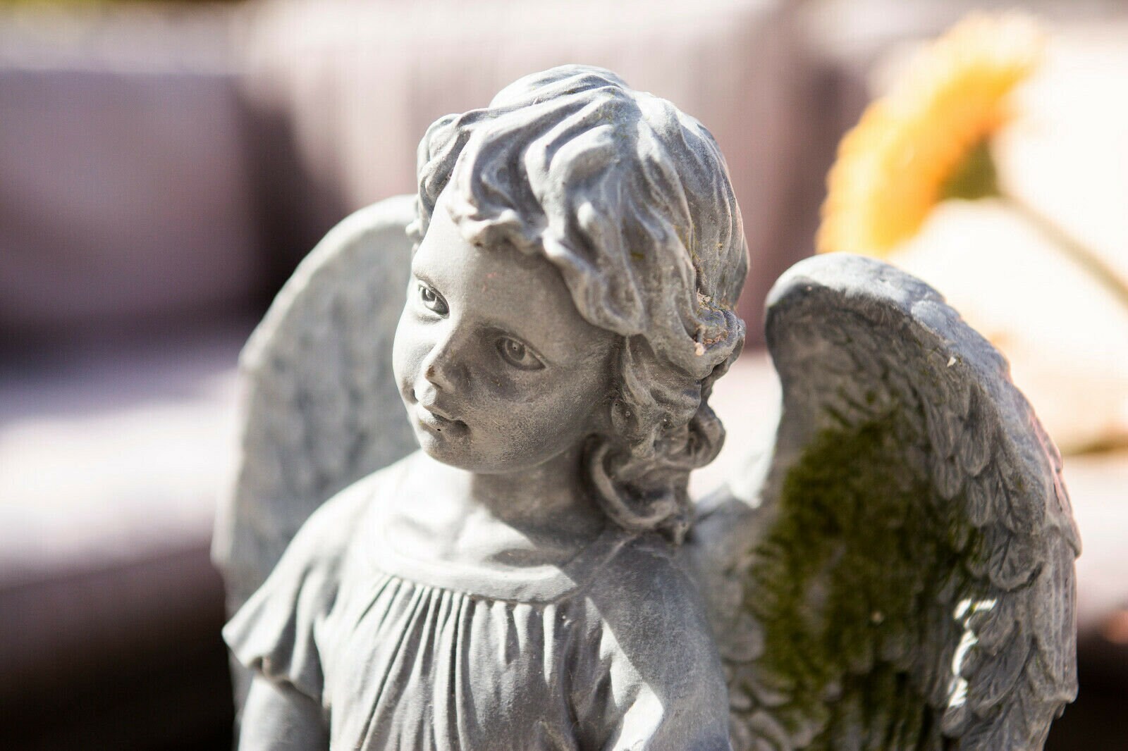 35cm Large Resin Angel Statue Garden Ornament Girl Figurine Etsy