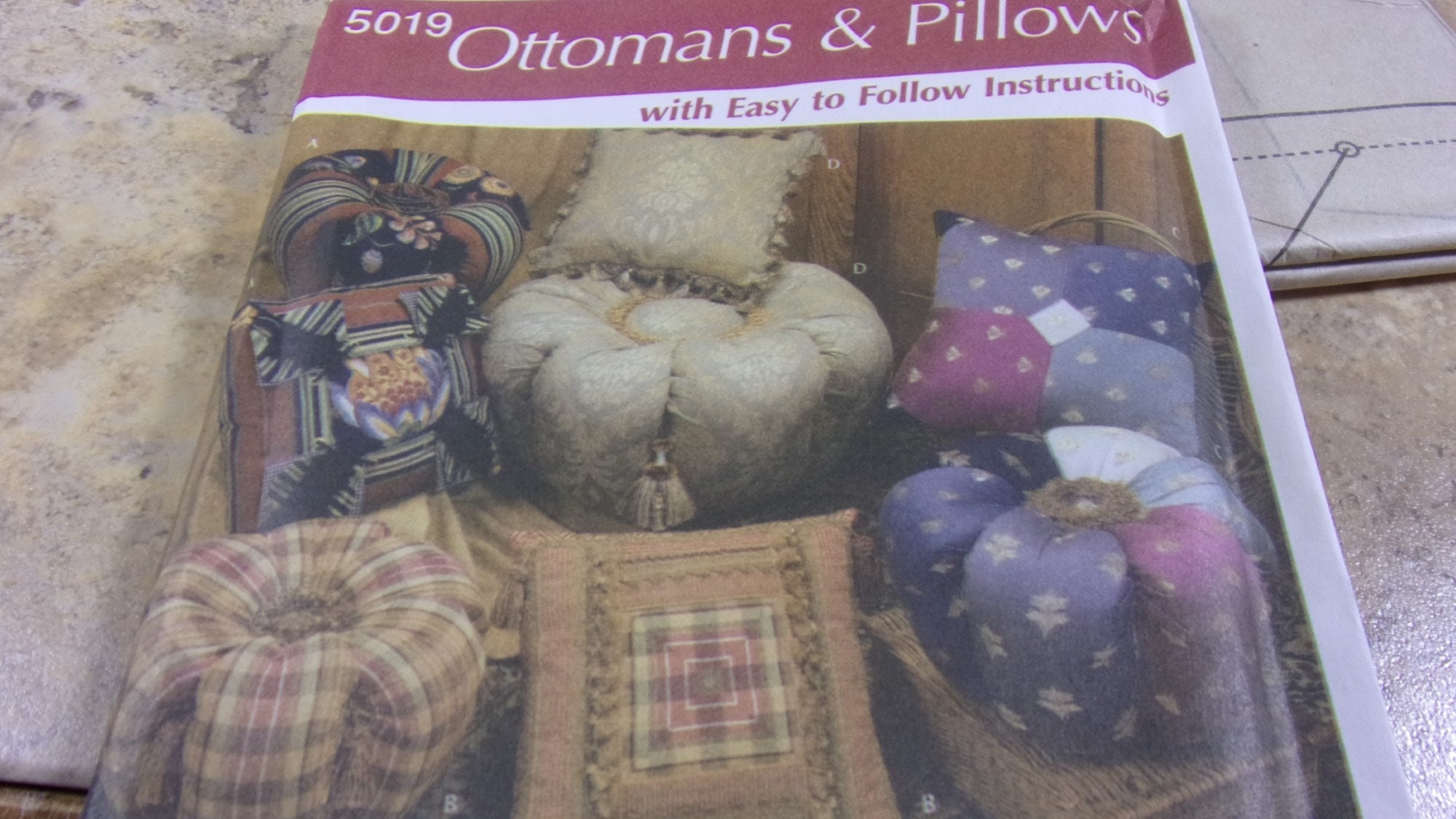 Ottomans & Pillows Sewing Pattern Simplicity 5019 UNCUT Etsy