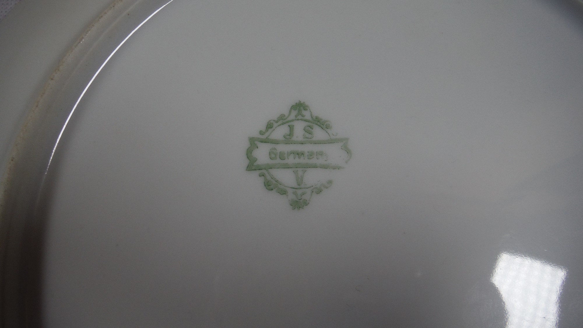 Antiguo pintado a mano JSV Alemania naranja amapola placa | Etsy