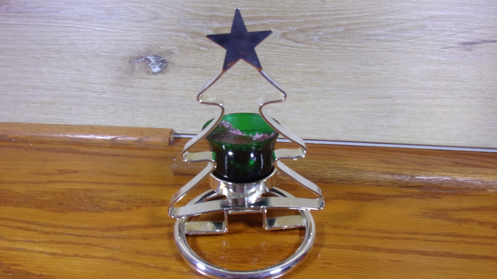 Vintage Christmas Tree Candle Holders Wire Votives by Home for the