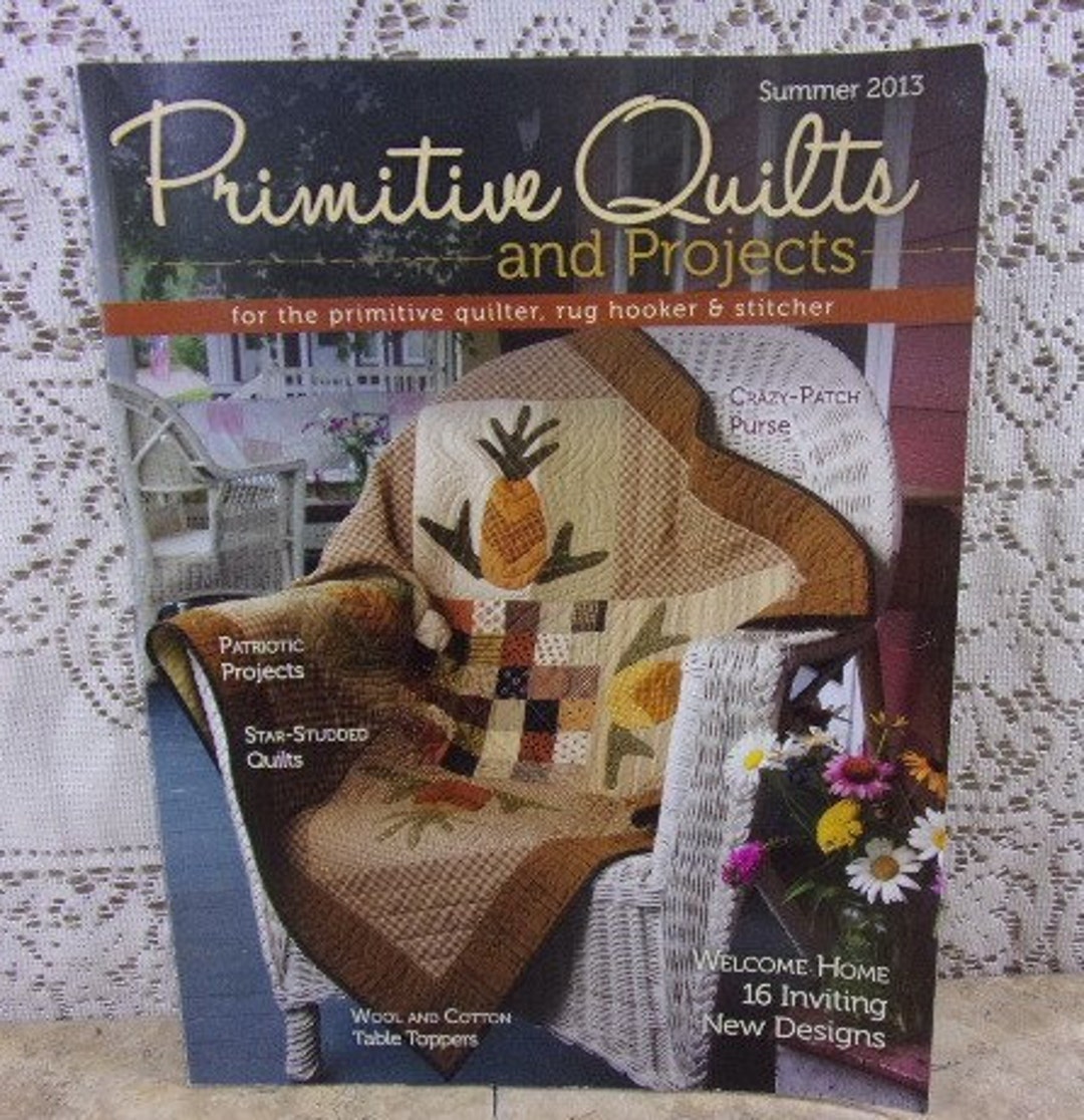 Primitive Quilts and Projects Magazine Primitive Quilter Rug Etsy