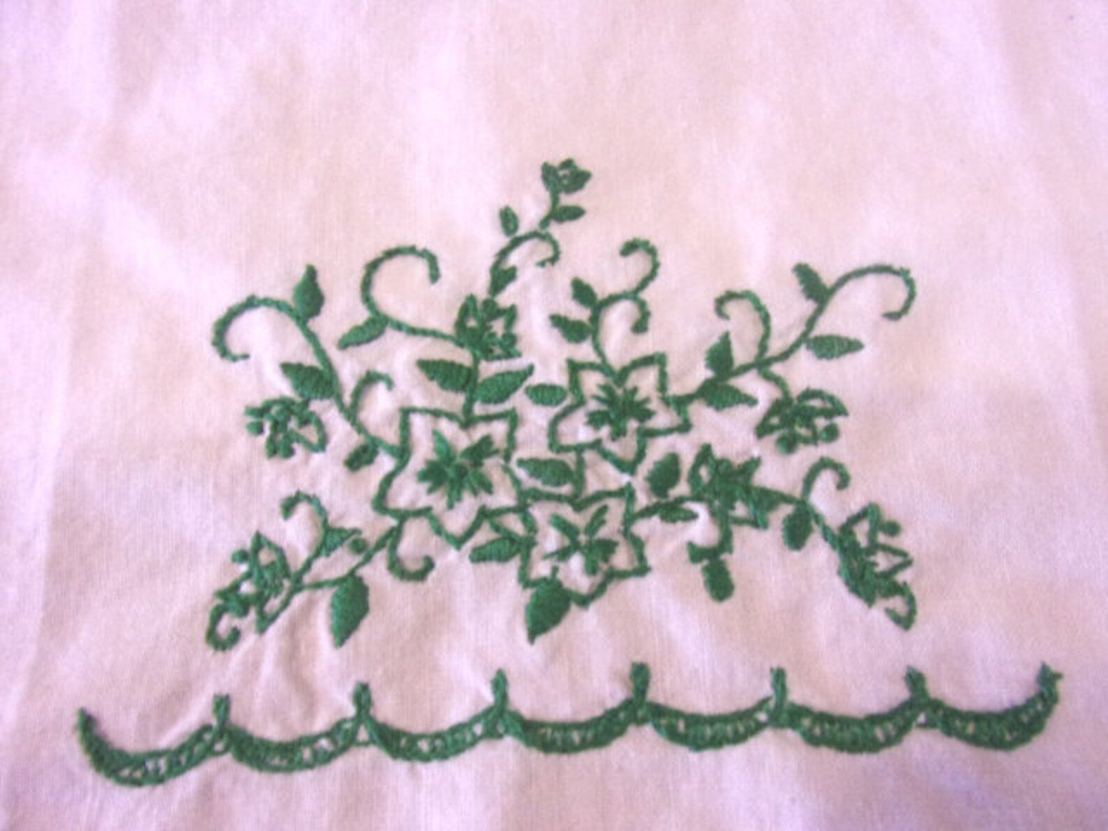 Vintage Hand Embroidered Tea Towels Cotton Tea Towels/hand Etsy