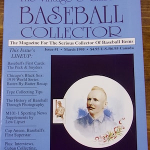 Classic Baseball Collector Magazine, Vintage March 1995 Issue #1 Pristine ~A Collectors Copy, Gift for Him