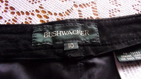 Vintage Women's Black Suede Leather Pants by  Bus… - image 8