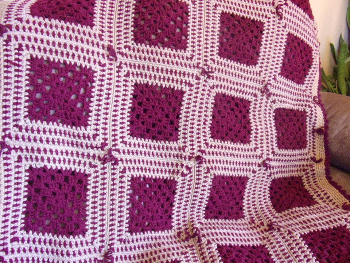 Hand Crochet Afghan New Lap Afghan Handmade Gift Handmade Etsy