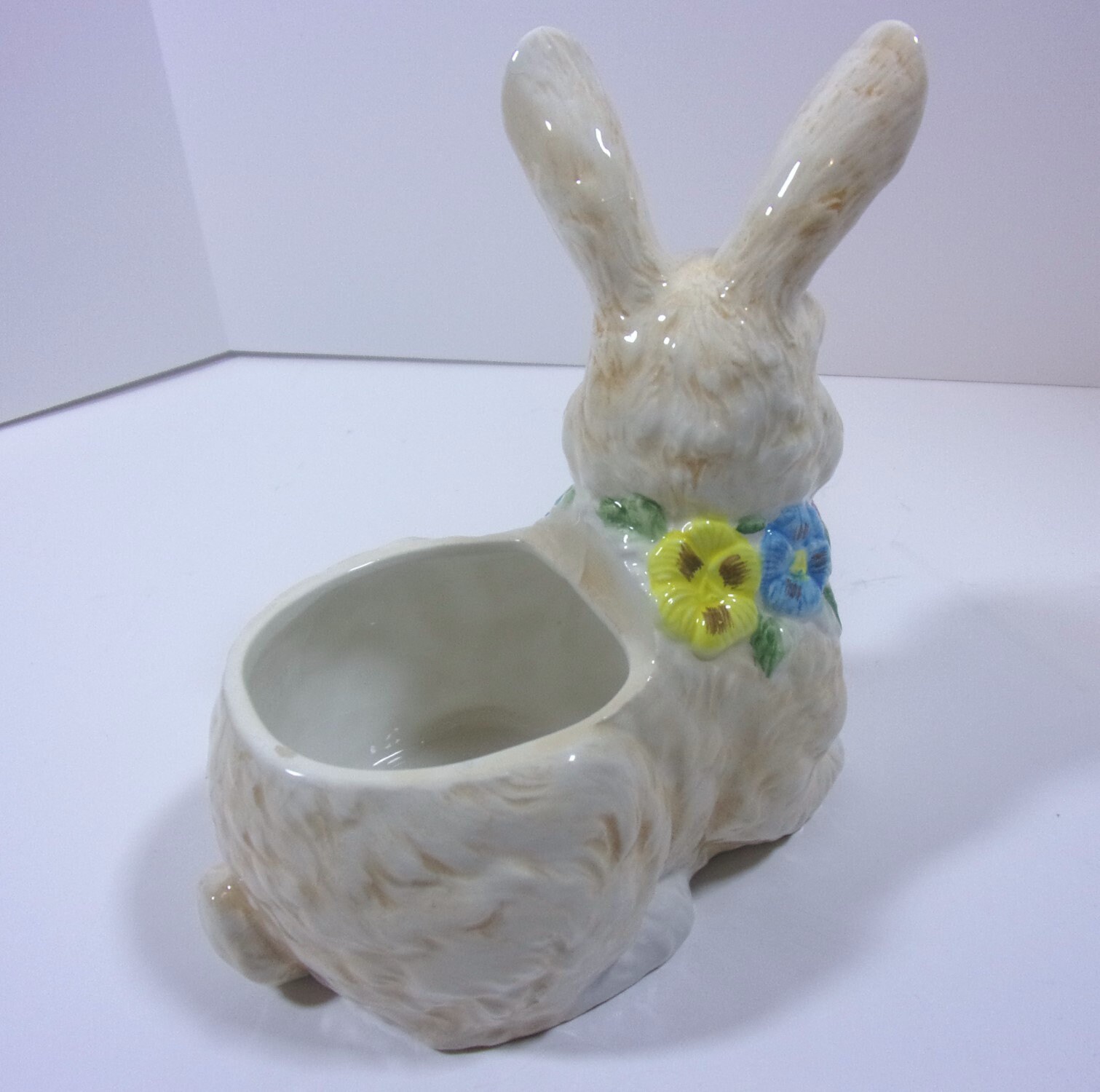 Easter Bunny Ceramic Rabbit Vase Vintage Brinns Rabbit Etsy