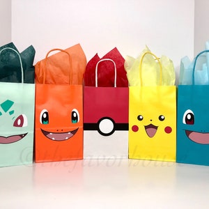 Pokemon Favor Bag, Pokemon Gift Bag, Pokemon Birthday Party, Pokemon Goodie  Bag, Nintendo, Video Game Party -  Italia