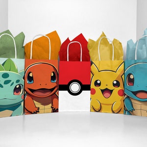 Pokemon Anime Peripheral Pikachu Theme Gift Bags - Animation