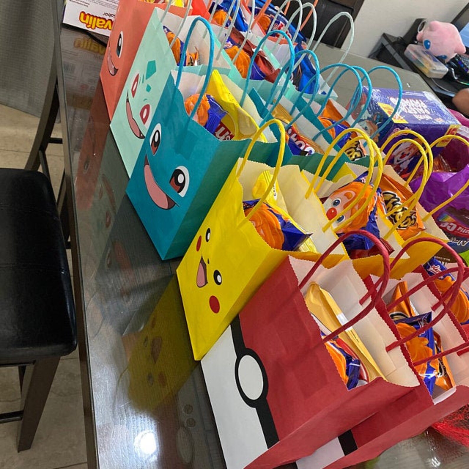 Pokemon Favor Bag Pokemon Gift Bag Pokemon Birthday Party Etsy