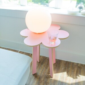 curvy table - side table - curvy furniture - wavy table - funky side table - nightstand - mid century - end table