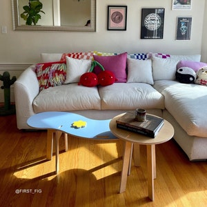 Colorful Coffee Table Wavy Furniture Wavy Table Scandinavian Coffee Table Scandi Coffee Table Squiggle Table Coffee Table Modern Furniture