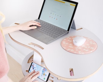 Little Bean Standing Desk: Minimalist Baltic Birch Small Space Desk