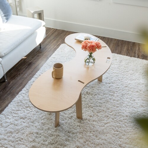 horseshoe coffee table dupe