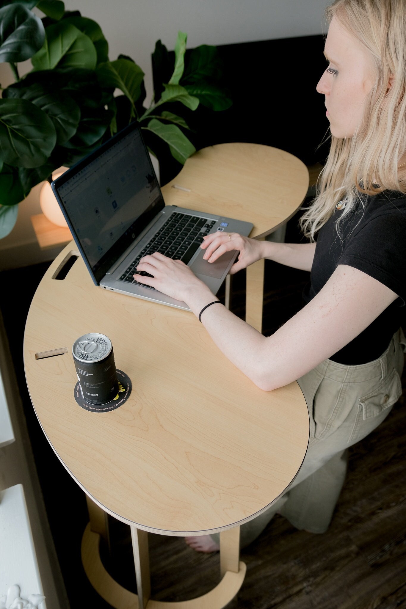 Baltic Birch Standing Desk Minimalist Home Office Workstation