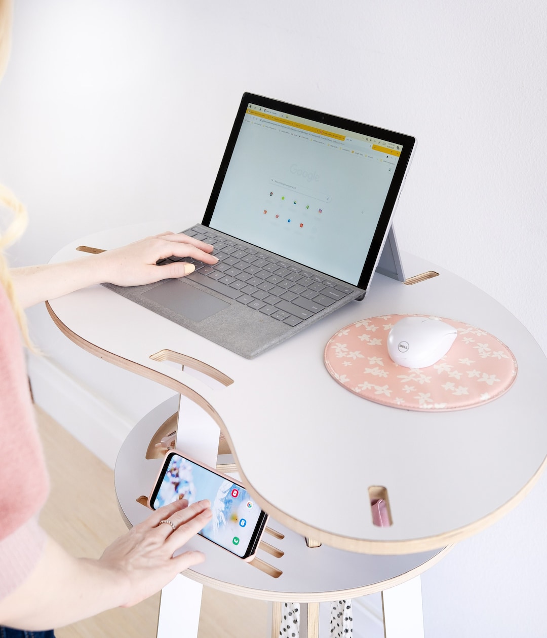 Modern Minimalist Standing Desk Small Space Desk Office Work