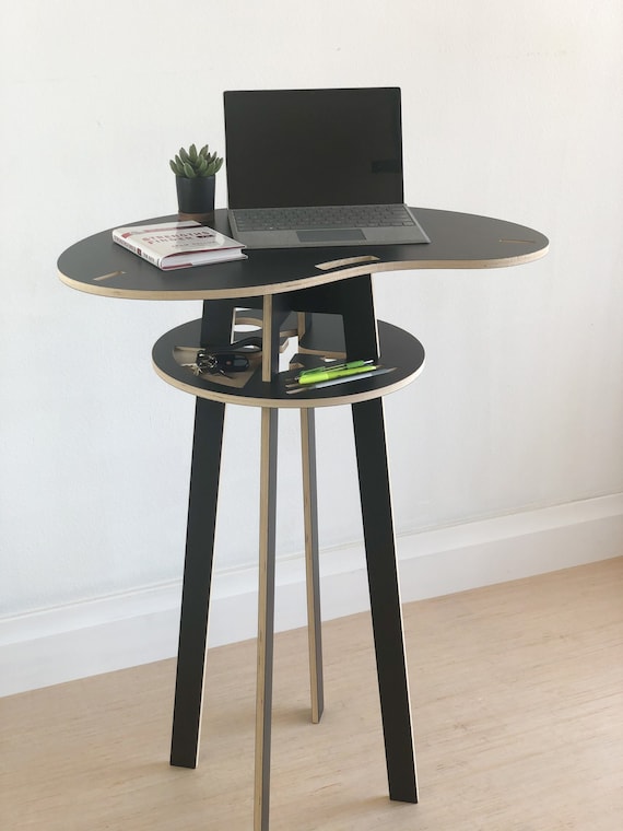 little bean standing updesk in all pink