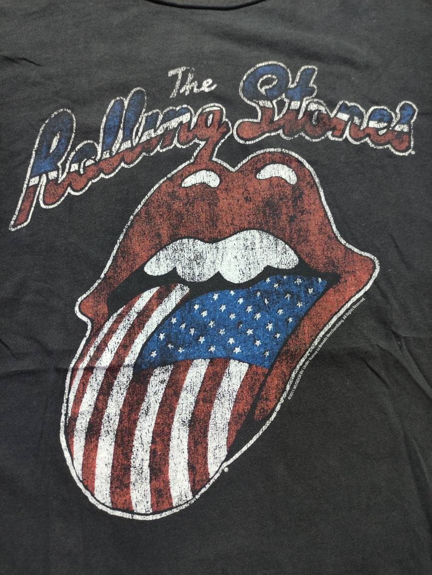 The Rolling Stones Big Logo American Flag 2011 Official | Etsy