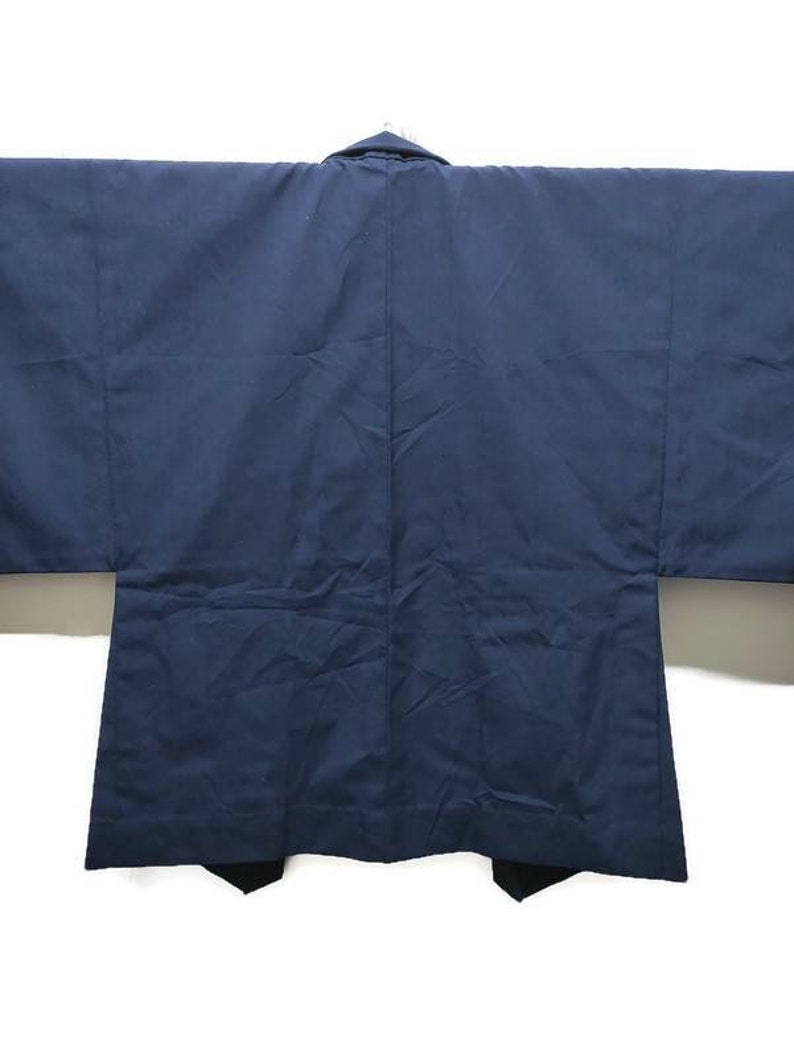 Japanese Traditional Indigo Haori Blue Black Kimono Light | Etsy