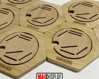 Unbranded Modular Hexagonal Hanging Medal Holders – Personalised Wall Display