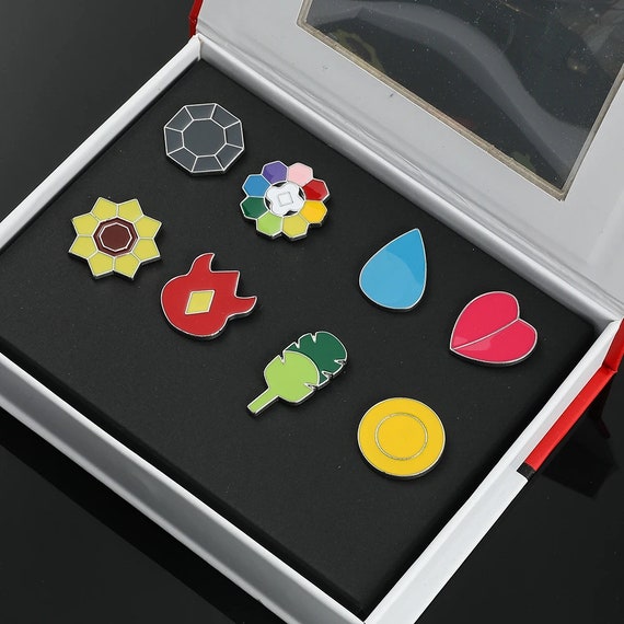 Gen 1 Kanto Gym Badge Set – Indigo League Pokémon Trainer Collection
