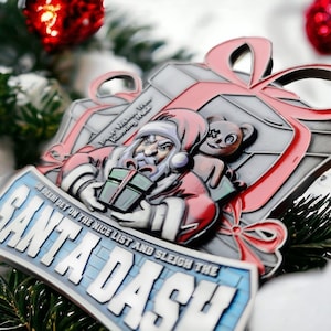 Sleigh Your Run Santa Dash Medal – Festive Christmas Running Award