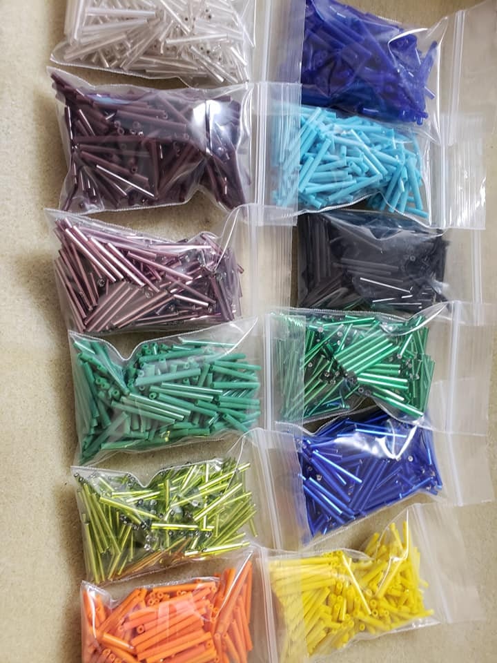 1 inch Bugle beads lot Etsy
