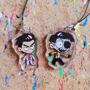 Yakuza/RGG - Kiryu and Majima 1.5&quot; Mini Charms