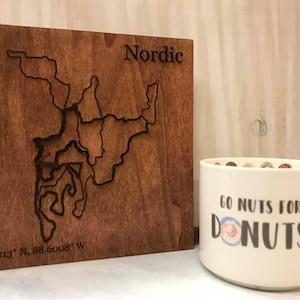 Mapa de senderos nórdicos Señal de esquí estatal de Wisconsin Sendero de la Edad de Hielo Parques Trail Runner Campo a través