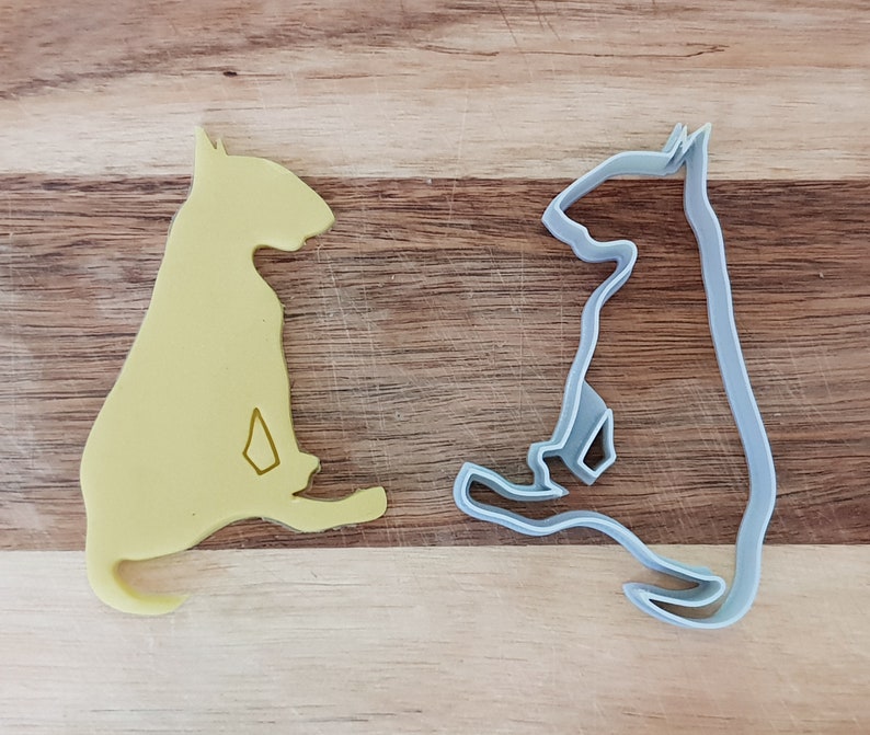 Dog Shaped Cookie Cutters Bull Terrier Cookie Cutter Bull Etsy