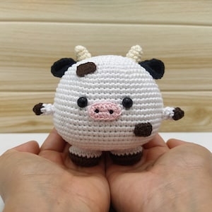 Chubby Cow Crochet Pattern, Crochet Cow Pattern, Cow Amigurumi, Cow Pattern Crochet, Cow Plush, Crochet Cow Plushie Pattern, Cow Crochet PDF