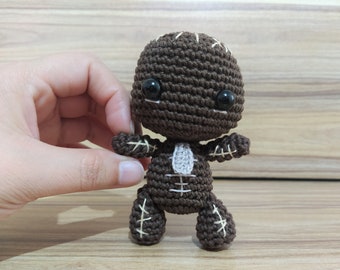 Schema all'uncinetto per Sackboy Amigurumi, Sackboy all'uncinetto, Sackboy, Piccolo Sackboy, Sackboy Amigurumi, Bambino Sackboy, Schema all'uncinetto per la Grande Avventura