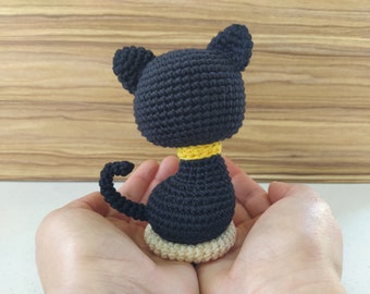 黒猫の編みぐるみ編み図 - Etsy 日本