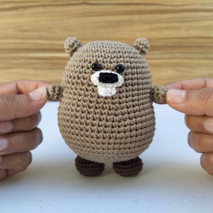 Beaver Amigurumi Crochet Pattern, Beaver Amigurumi, Beaver Doll, Beaver Toy, Beaver Gift, Beaver Plush, Castor Crochet Pattern, Animal Toy