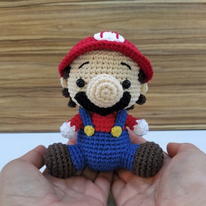 Mario Bros Crochet Pattern, Super Mario Crochet, Bomb Mario Bros Amigurumi, Mario Plus, Super Mario, Mario Bros, Mario, Bob Omb Crochet, PDF