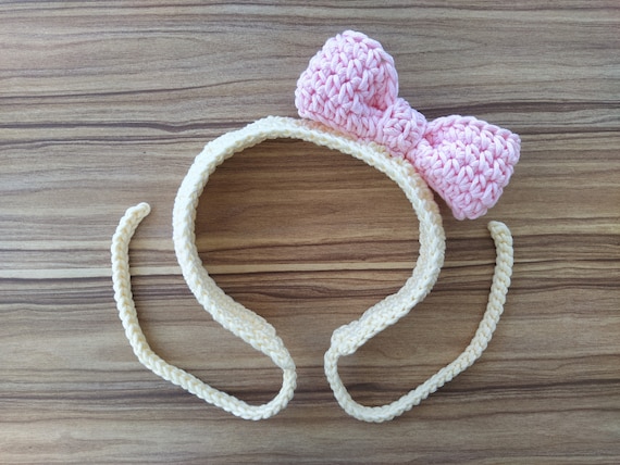 Patron de diadema con lazo a crochet para mujer y nina Patron de diadema con lazo a crochet Diadema para nina Patron de tiara con diadema a crochet Etsy Espana