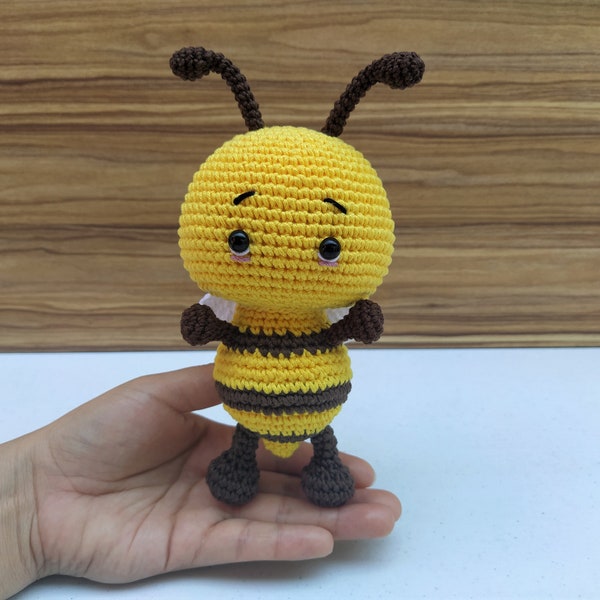 Bee Crochet Pattern, Bee Amigurumi Doll, Bee Decor Pattern, Abeja Crochet, Animal Crochet Pattern, Abeja Peluche Patron, Easy Patterns PDF