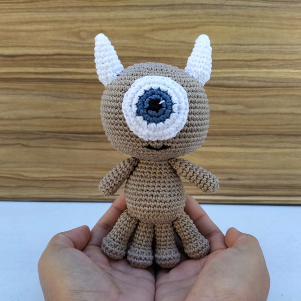 Little Mikey Crochet Pattern, Monsters Inc Pattern, Alien Pattern, Monster Amigurumi, Monster Doll, Baby Monster, Baby Alien, Alien Doll