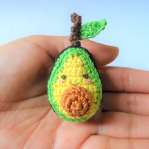 Avocado Crochet Pattern, Avocado Keychain Pattern, Avocado Amigurumi Doll Crochet Pattern, Avocado Keychain, Avocado Doll, Avocado Keychain
