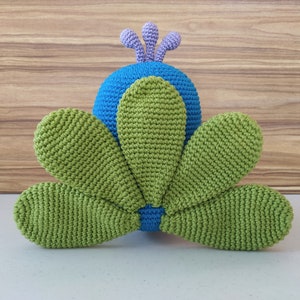 Modèle de crochet de paon, modèle de crochet de paon, amigurumi de paon, amigurumi de paon, peluche de paon, jouet de paon, décoration de paon, Pavo image 6