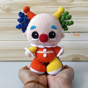 Little Clown Amigurumi Crochet Pattern, Crochet Clown Pattern, Clown Amigurumi Pattern, Crochet Clown Plushie, Clown Crochet Toy, Clown PDF