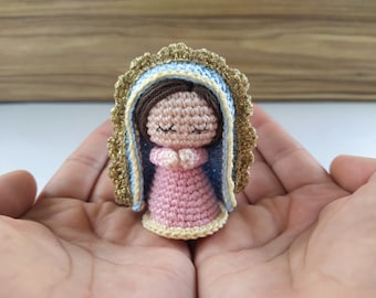 Virgin Mary Amigurumi Crochet Pattern PDF, Virgin of Guadalupe Doll, Crochet Angel Pattern, Religious Decor Crochet Pattern, Christmas Decor