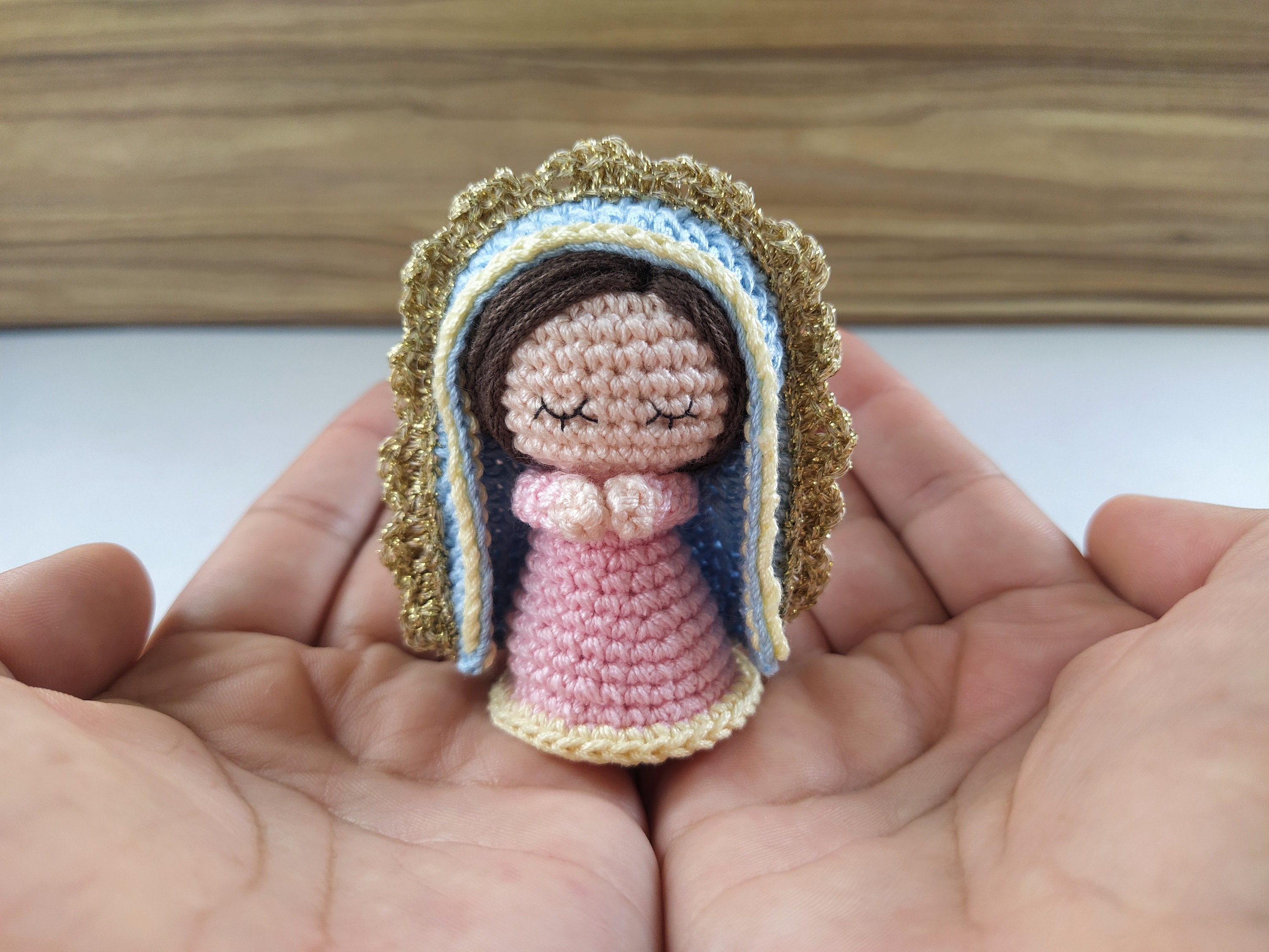 Virgin Mary Amigurumi Crochet Pattern PDF Virgin Of Guadalupe Finland ...