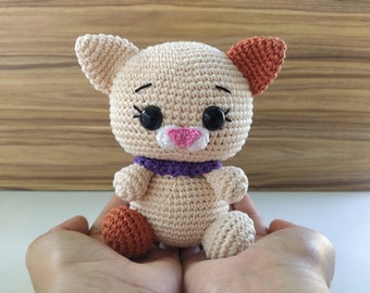 Patrón De Ganchillo Muñeca Gato Amigurumi, Kitty Amigurumi, Muñeco Gato  Animal De Ganchillo, Amigurumi Fácil, Patrón Amigurumi Principiante,