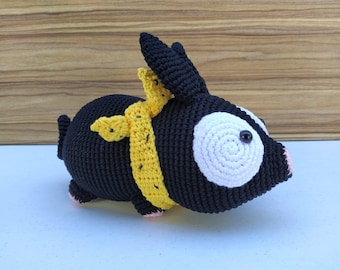 P-Chan Crochet Pattern, PChan Amigurumi, Ranma 1/2, Ryoga Hibiki, Anime Crochet Pattern, Anime Doll, Crochet Pig Pattern, Pig Crochet, Pig