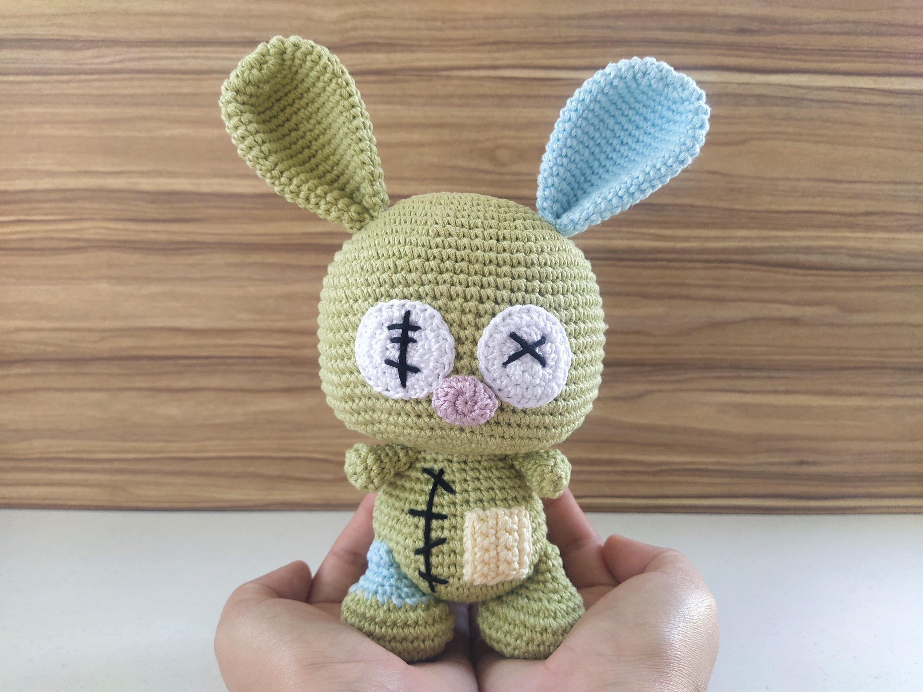 PDF Crochet Small Voodoo Bunny Amigurumi Pattern Button Eyes, Crochet  Halloween Halloween Crochet Pattern Zombie Pattern Monster Toy Pattern 