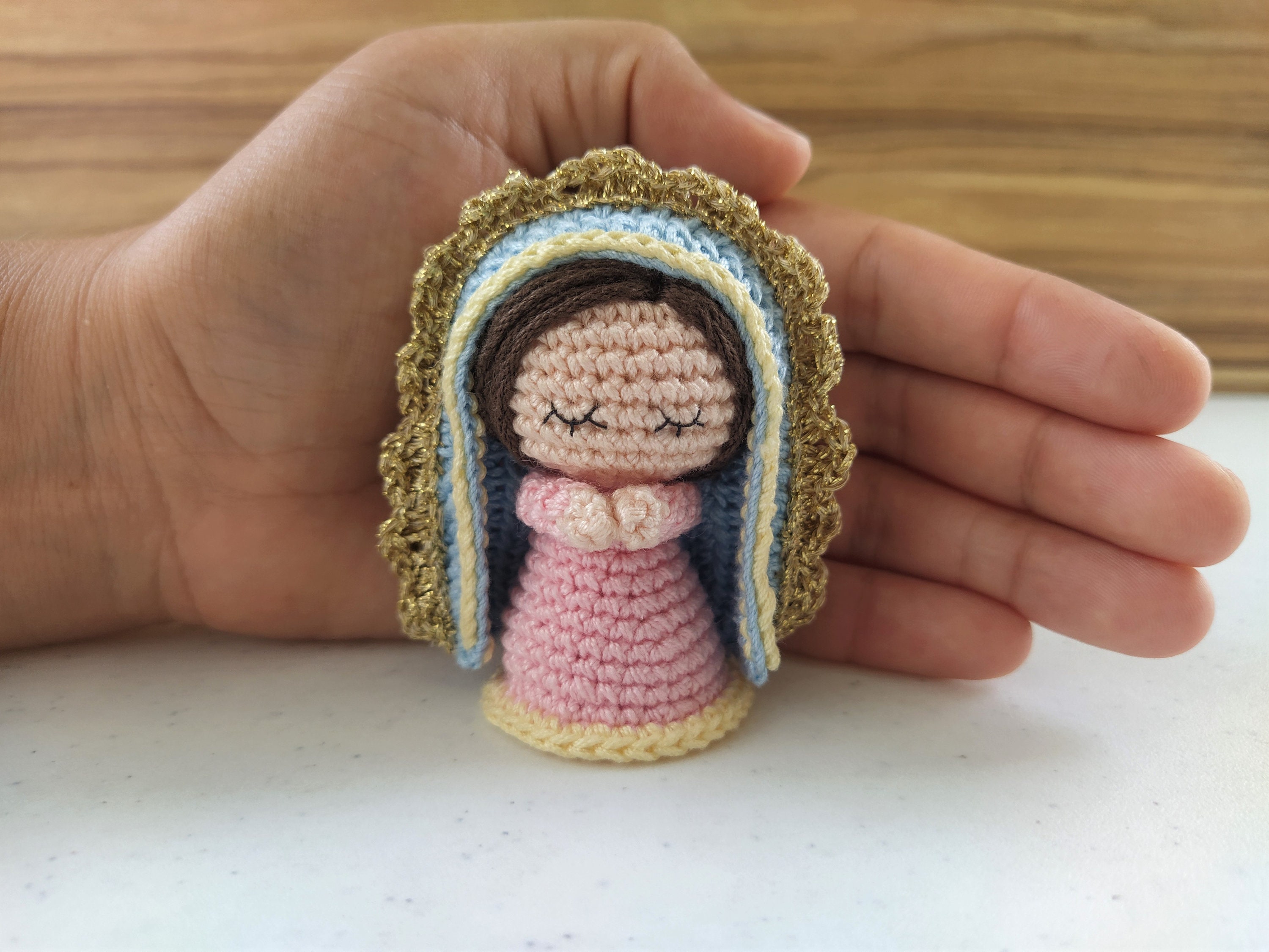 Virgin Mary Amigurumi Crochet Pattern PDF, Virgin of Guadalupe